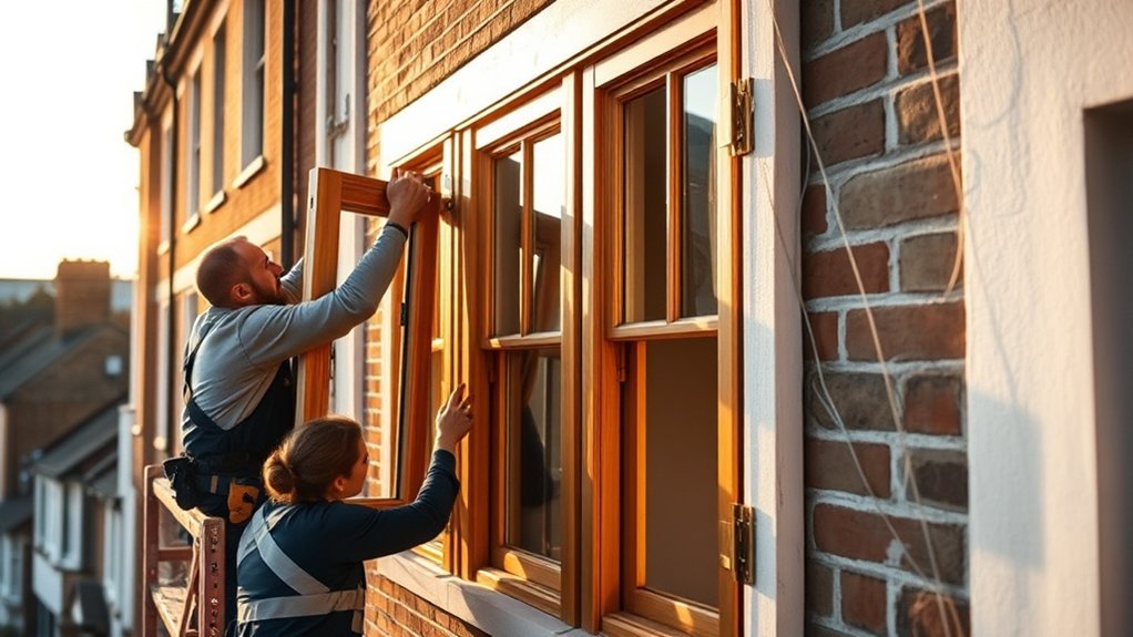 Wooden Window Installation Merton